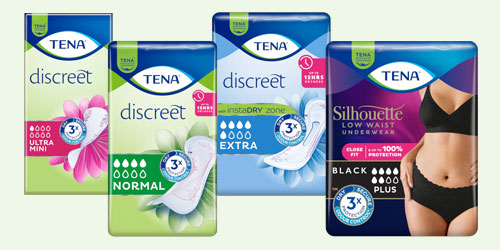 TENA vrouwen productassortiment TENA vrouwen productassortiment